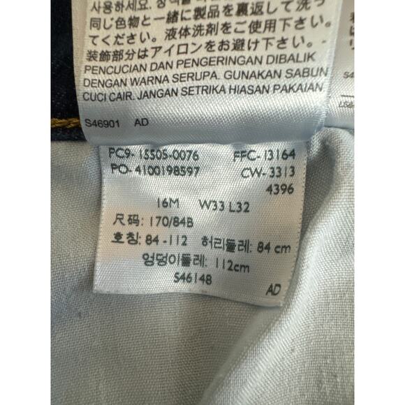 Levi's 505 Straight Leg Jeans16M 33x32 Envelope Button Pockets - Picture 8 of 9